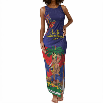 Haiti Independence Day Tank Maxi Dress Ayiti Freedom Heritage