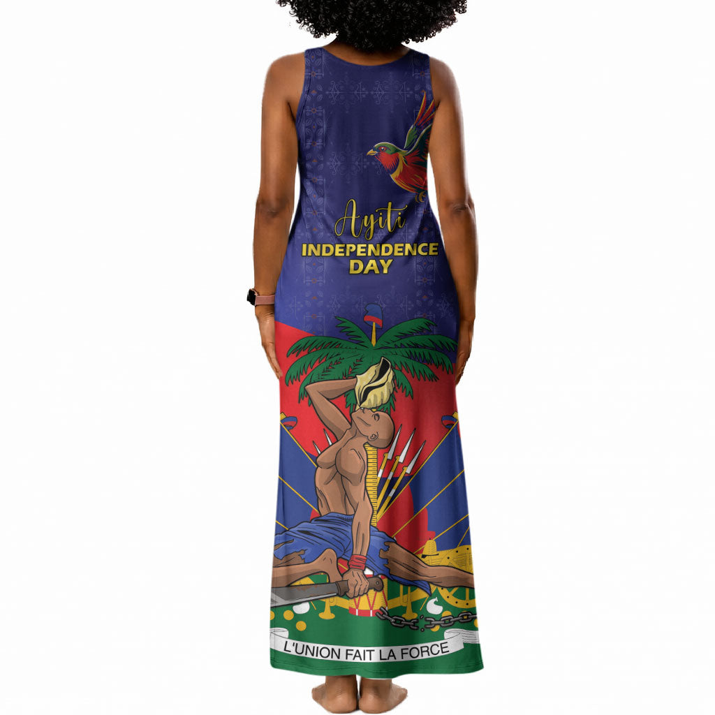 Haiti Independence Day Tank Maxi Dress Ayiti Freedom Heritage