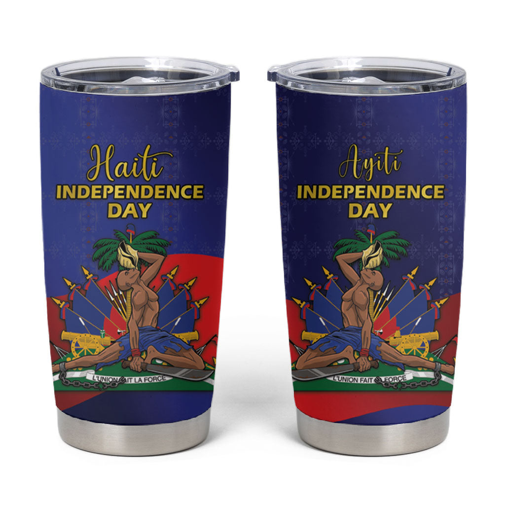 Haiti Independence Day Tumbler Cup Ayiti Freedom Heritage