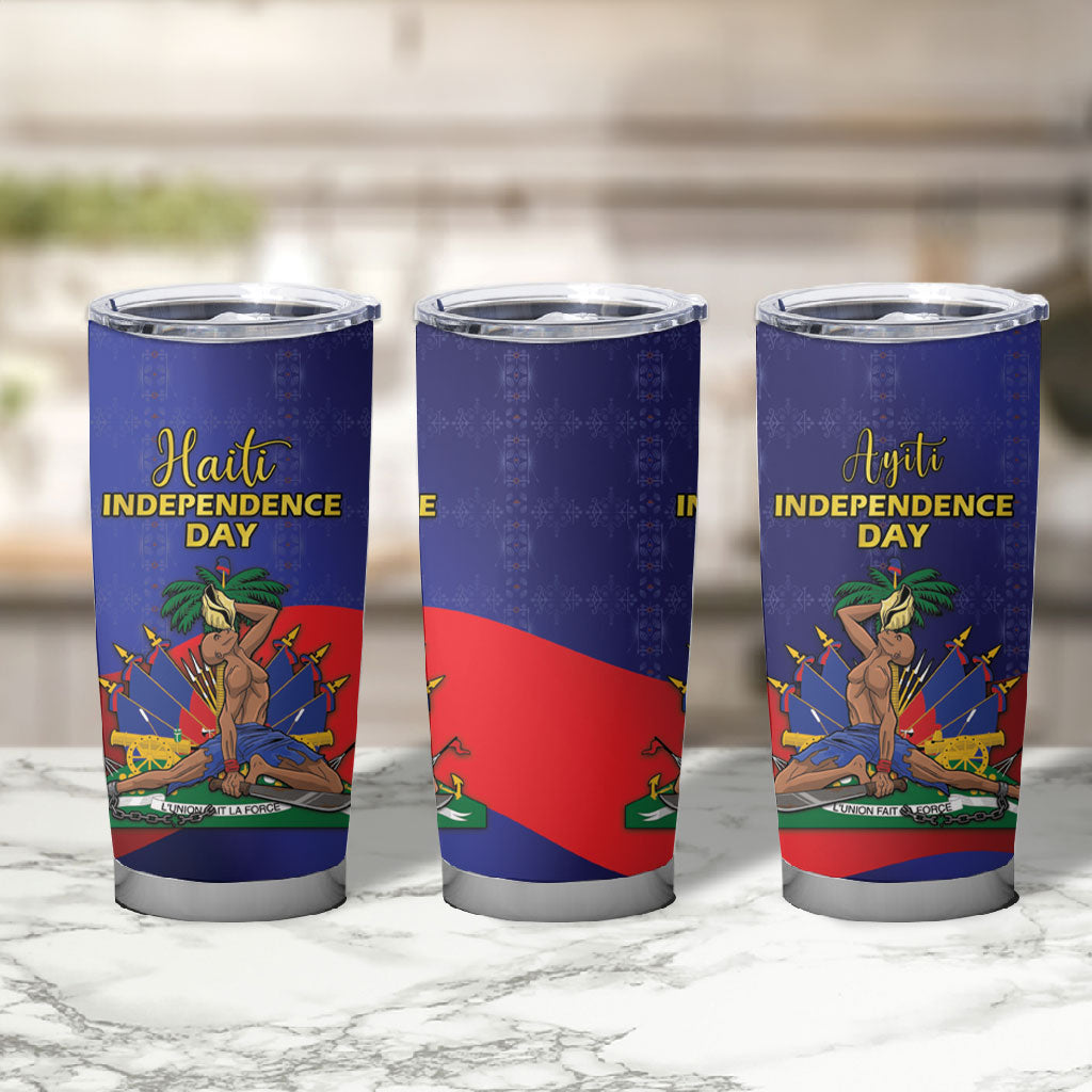 Haiti Independence Day Tumbler Cup Ayiti Freedom Heritage