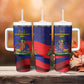 Haiti Independence Day Tumbler With Handle Ayiti Freedom Heritage