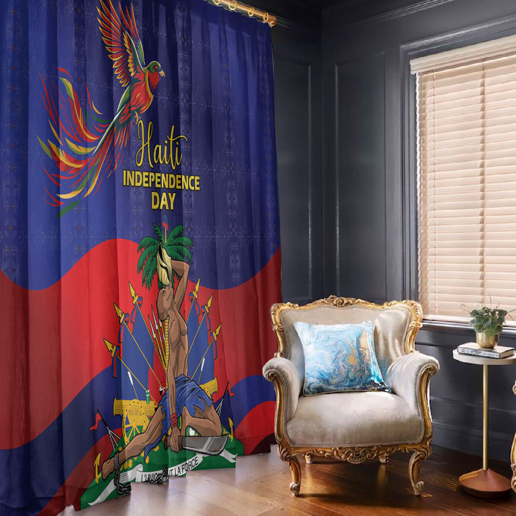 Haiti Independence Day Window Curtain Ayiti Freedom Heritage