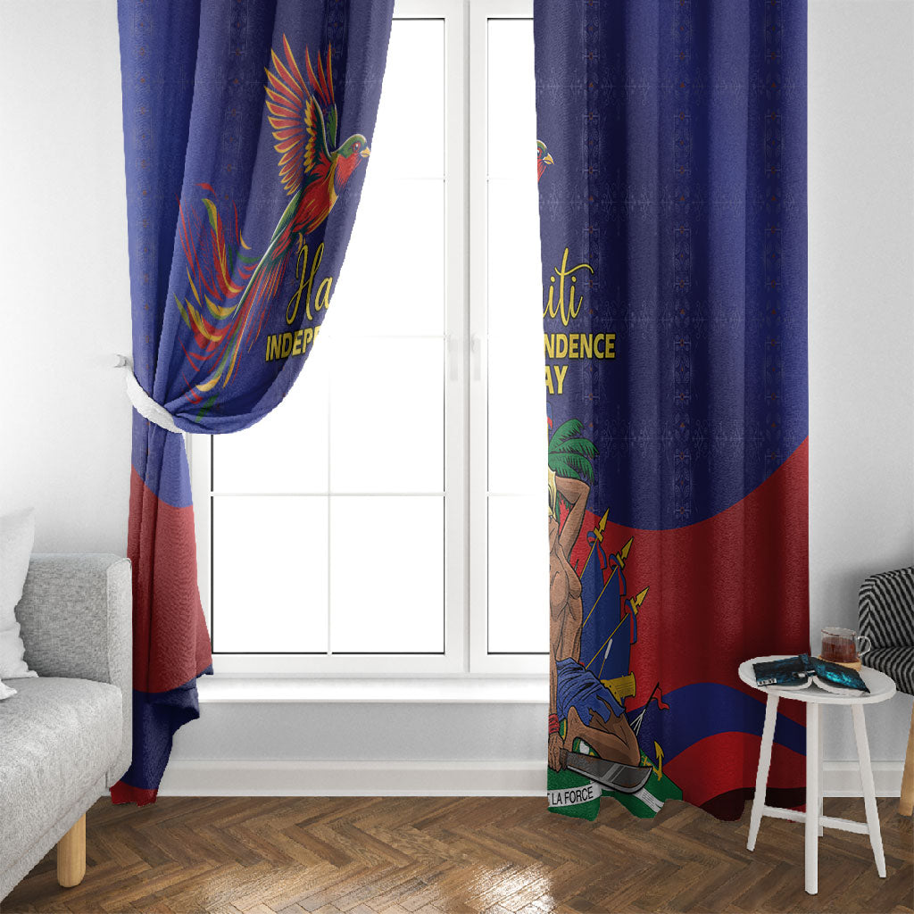 Haiti Independence Day Window Curtain Ayiti Freedom Heritage