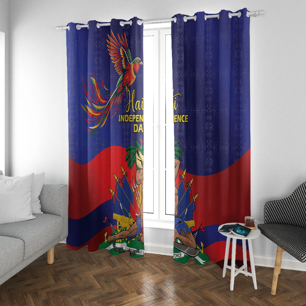 Haiti Independence Day Window Curtain Ayiti Freedom Heritage
