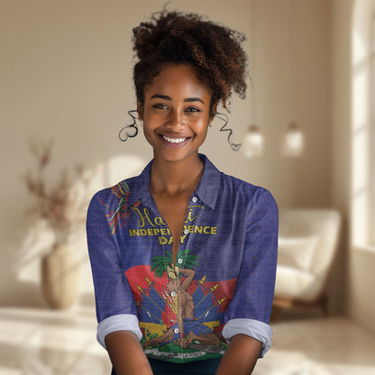 Haiti Independence Day Women Casual Shirt Ayiti Freedom Heritage