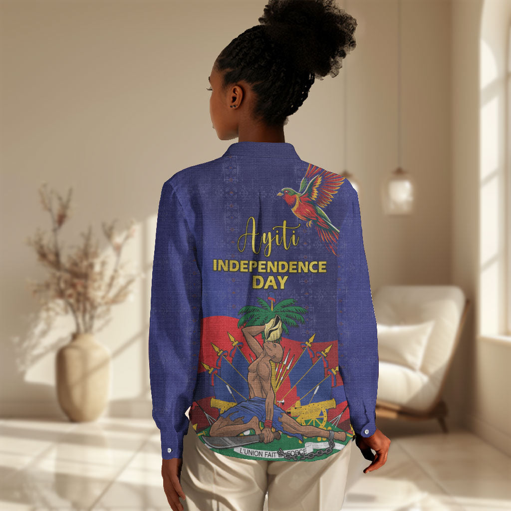 Haiti Independence Day Women Casual Shirt Ayiti Freedom Heritage