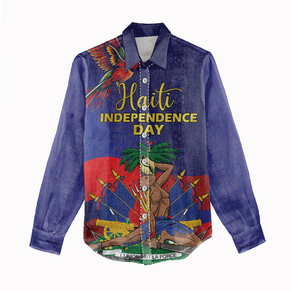 Haiti Independence Day Women Casual Shirt Ayiti Freedom Heritage