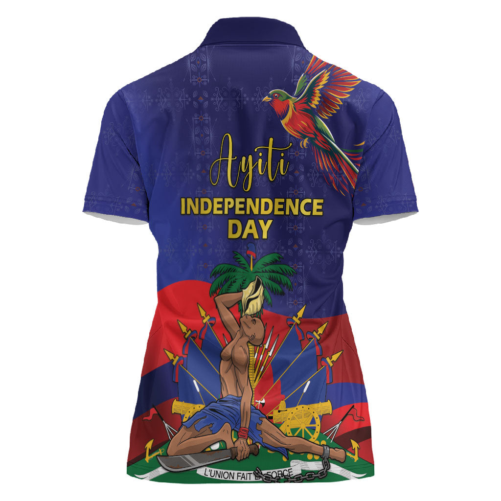 Haiti Independence Day Women Polo Shirt Ayiti Freedom Heritage
