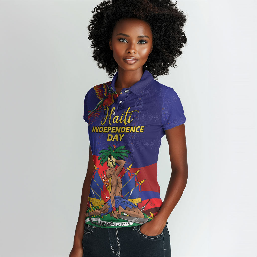 Haiti Independence Day Women Polo Shirt Ayiti Freedom Heritage