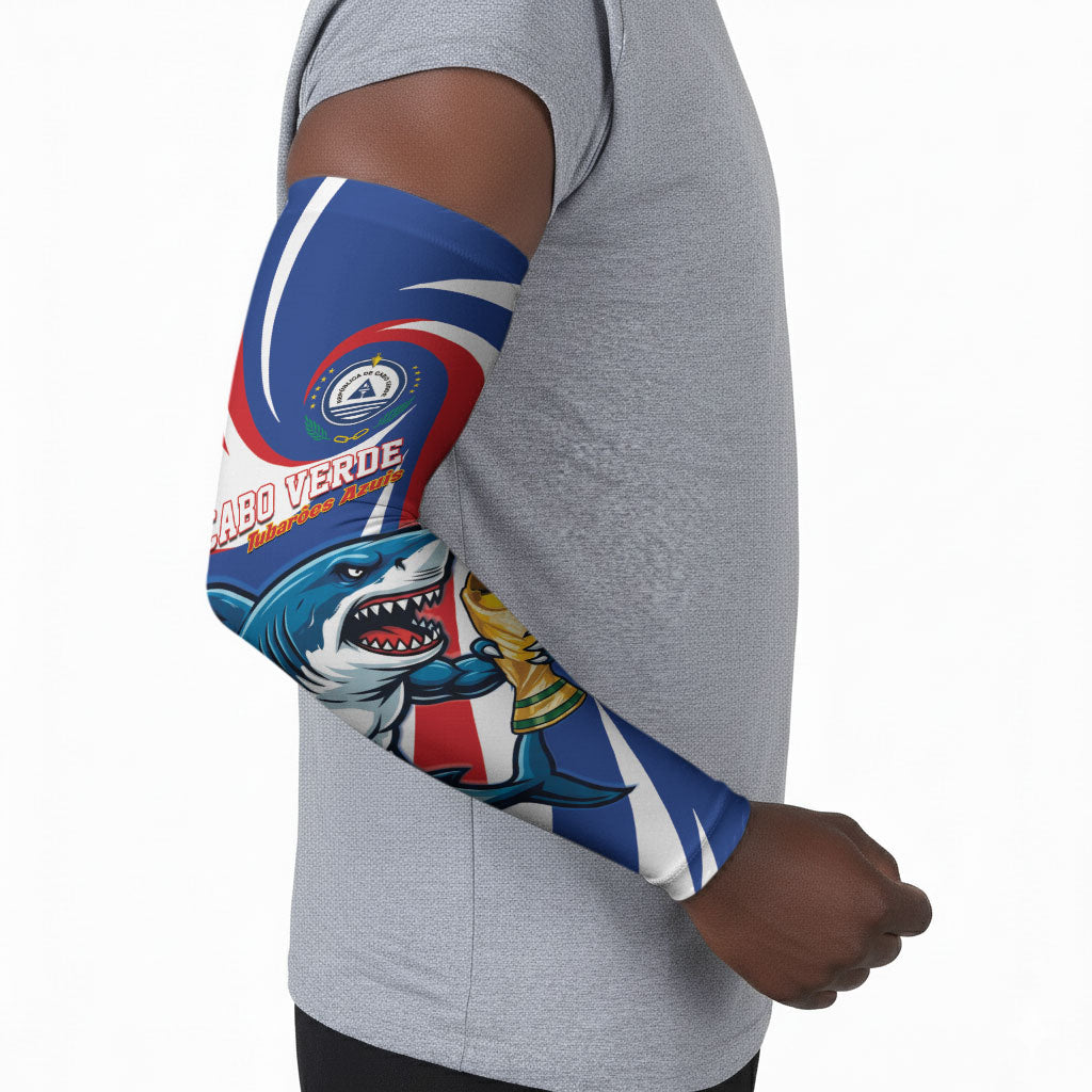 Custom World Football 2026 Cabo Verde Arm Sleeves Blue Shark Champions Trophy