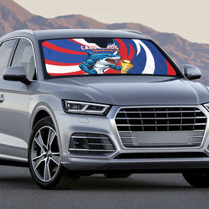 World Football 2026 Cabo Verde Auto Sun Shade Blue Shark Champions Trophy