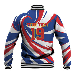 Custom World Football 2026 Cabo Verde Baseball Jacket Blue Shark Champions Trophy