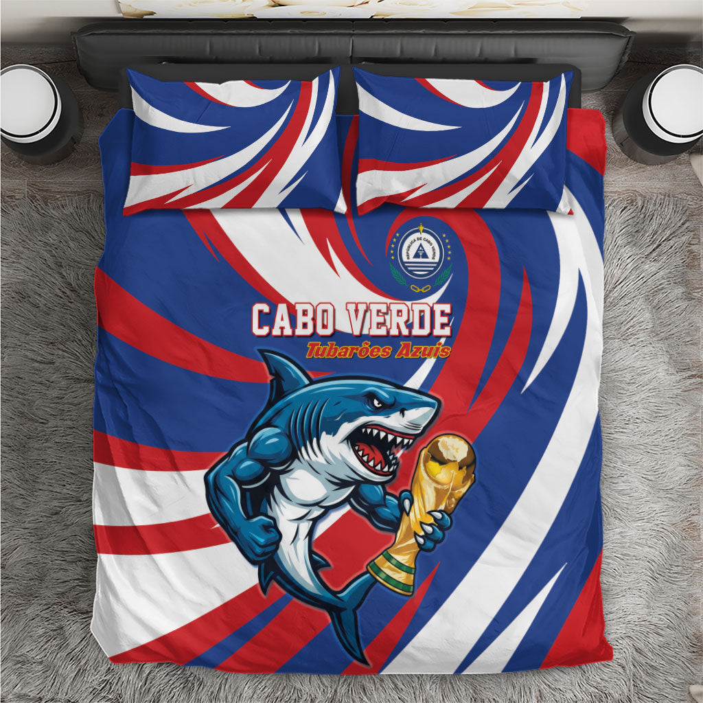 World Football 2026 Cabo Verde Bedding Set Blue Shark Champions Trophy