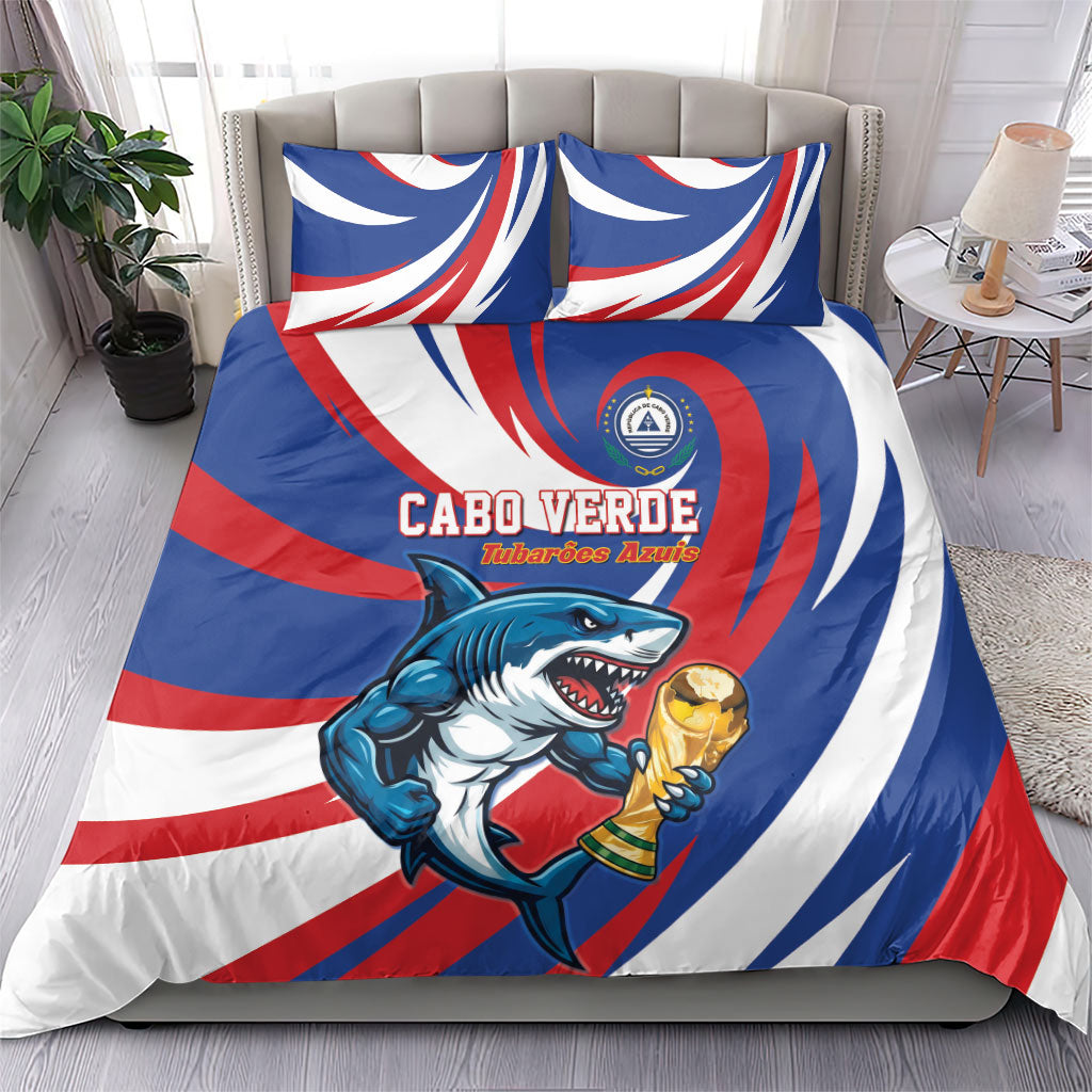 World Football 2026 Cabo Verde Bedding Set Blue Shark Champions Trophy