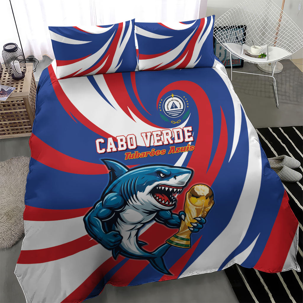 World Football 2026 Cabo Verde Bedding Set Blue Shark Champions Trophy