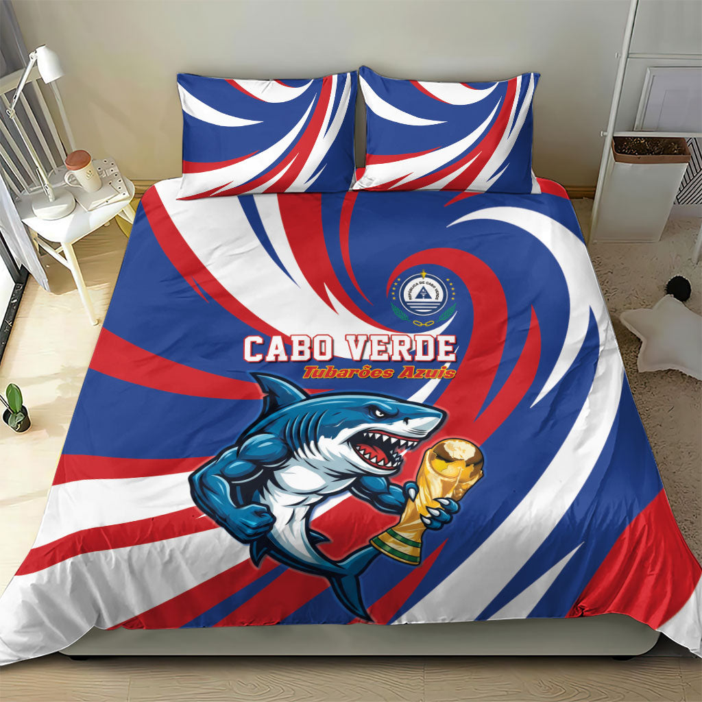World Football 2026 Cabo Verde Bedding Set Blue Shark Champions Trophy