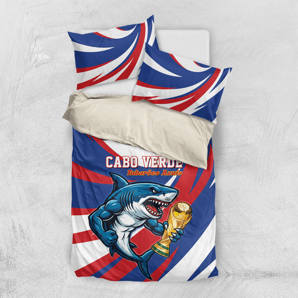 World Football 2026 Cabo Verde Bedding Set Blue Shark Champions Trophy