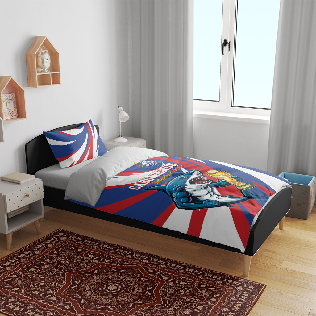 World Football 2026 Cabo Verde Bedding Set Blue Shark Champions Trophy