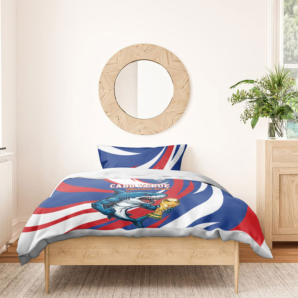 World Football 2026 Cabo Verde Bedding Set Blue Shark Champions Trophy