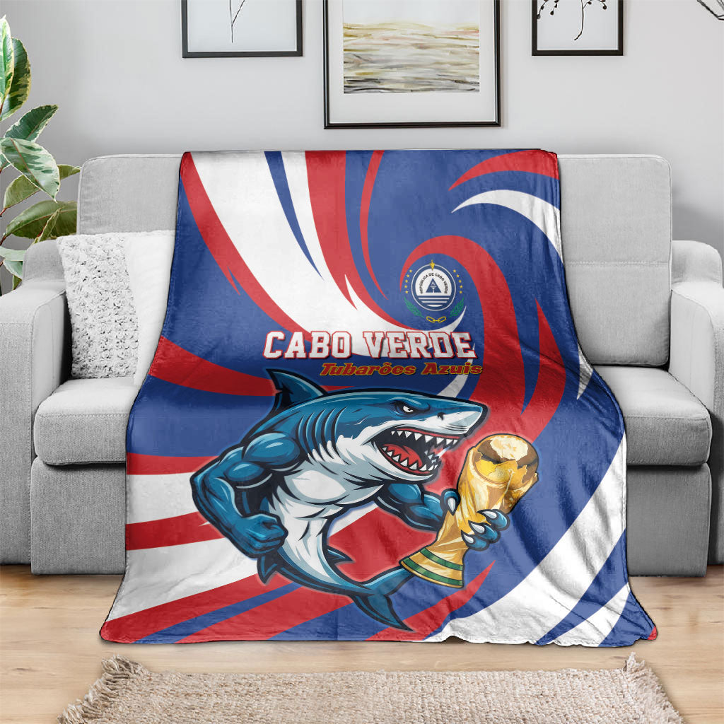 World Football 2026 Cabo Verde Blanket Blue Shark Champions Trophy