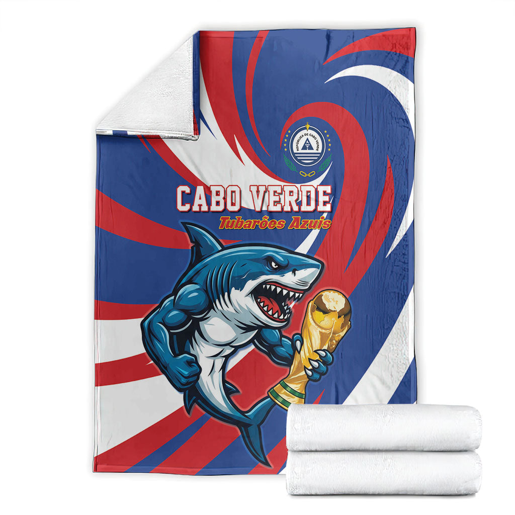World Football 2026 Cabo Verde Blanket Blue Shark Champions Trophy