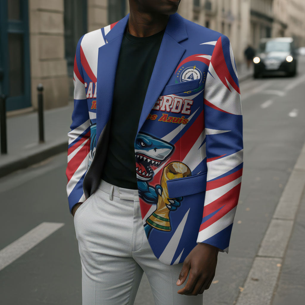 Custom World Football 2026 Cabo Verde Blazer Blue Shark Champions Trophy
