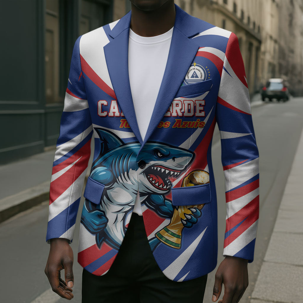 Custom World Football 2026 Cabo Verde Blazer Blue Shark Champions Trophy