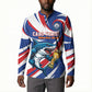 Custom World Football 2026 Cabo Verde Button Sweatshirt Blue Shark Champions Trophy