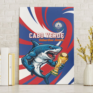 World Football 2026 Cabo Verde Canvas Wall Art Blue Shark Champions Trophy