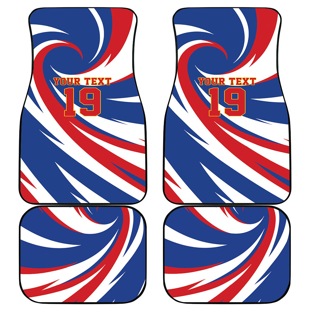 Custom World Football 2026 Cabo Verde Car Mats Blue Shark Champions Trophy