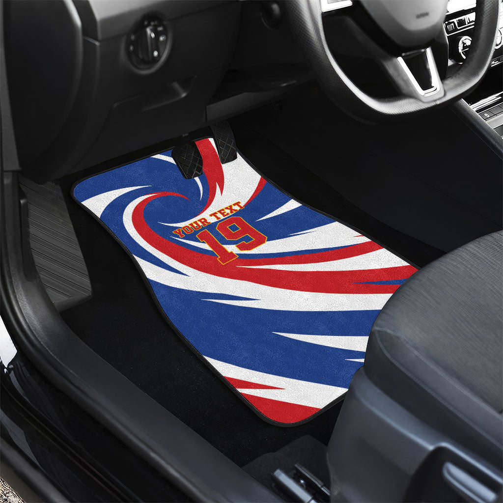 Custom World Football 2026 Cabo Verde Car Mats Blue Shark Champions Trophy