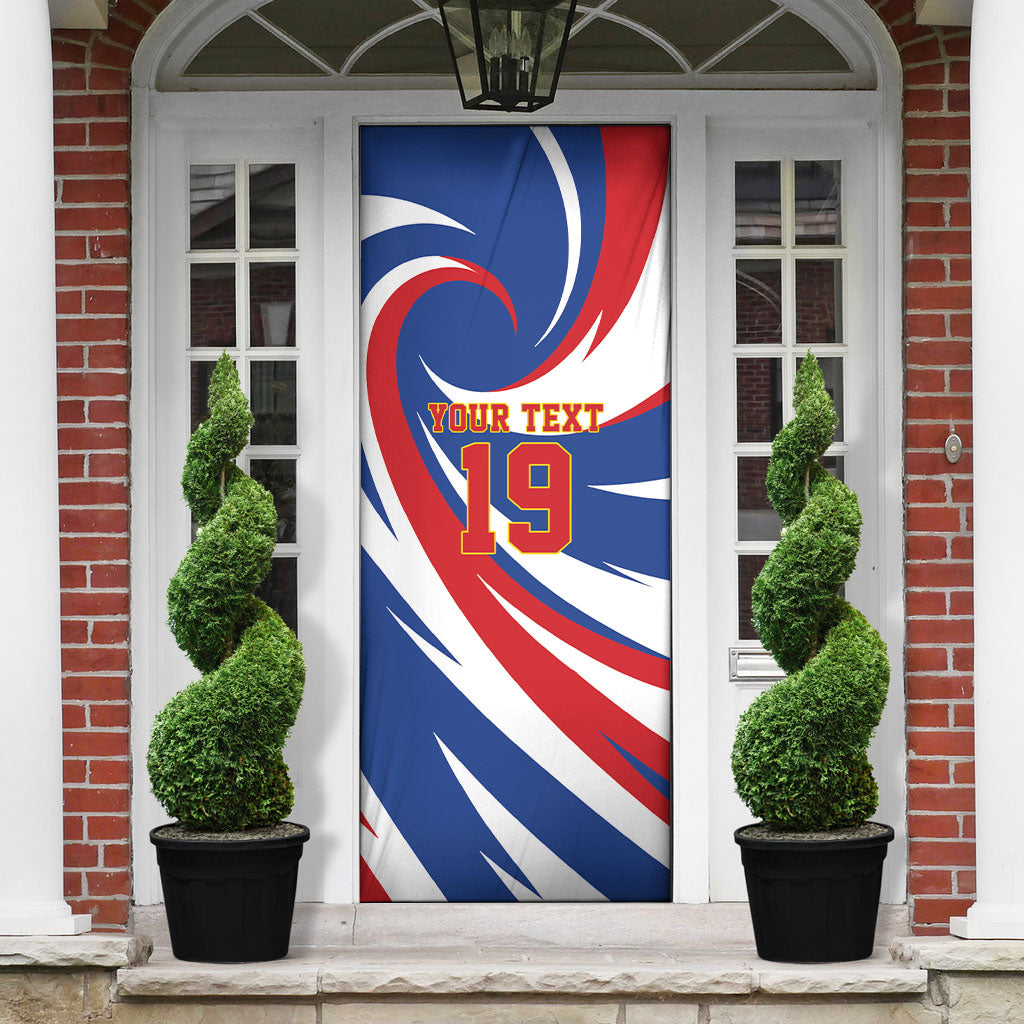 Custom World Football 2026 Cabo Verde Door Cover Blue Shark Champions Trophy