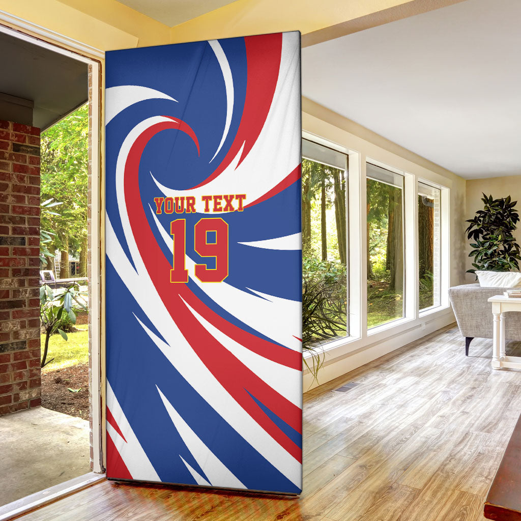 Custom World Football 2026 Cabo Verde Door Cover Blue Shark Champions Trophy