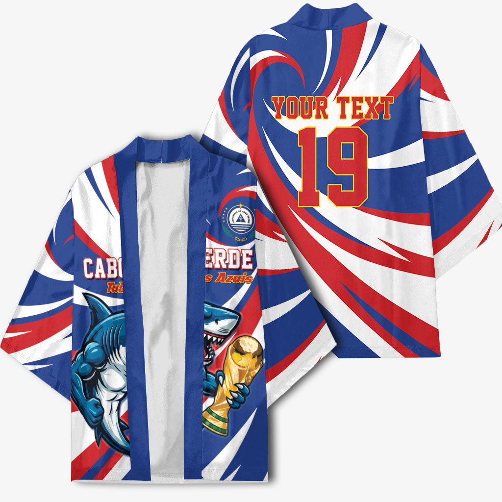 Custom World Football 2026 Cabo Verde Kimono Blue Shark Champions Trophy