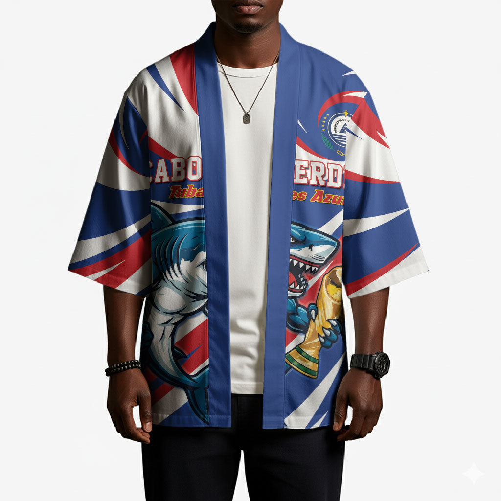 Custom World Football 2026 Cabo Verde Kimono Blue Shark Champions Trophy