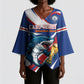 Custom World Football 2026 Cabo Verde Kimono Sleeve Blouse Blue Shark Champions Trophy