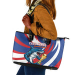 World Football 2026 Cabo Verde Leather Tote Bag Blue Shark Champions Trophy