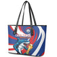 World Football 2026 Cabo Verde Leather Tote Bag Blue Shark Champions Trophy