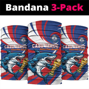 World Football 2026 Cabo Verde Neck Gaiter Blue Shark Champions Trophy