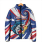 Custom World Football 2026 Cabo Verde Padded Jacket Blue Shark Champions Trophy