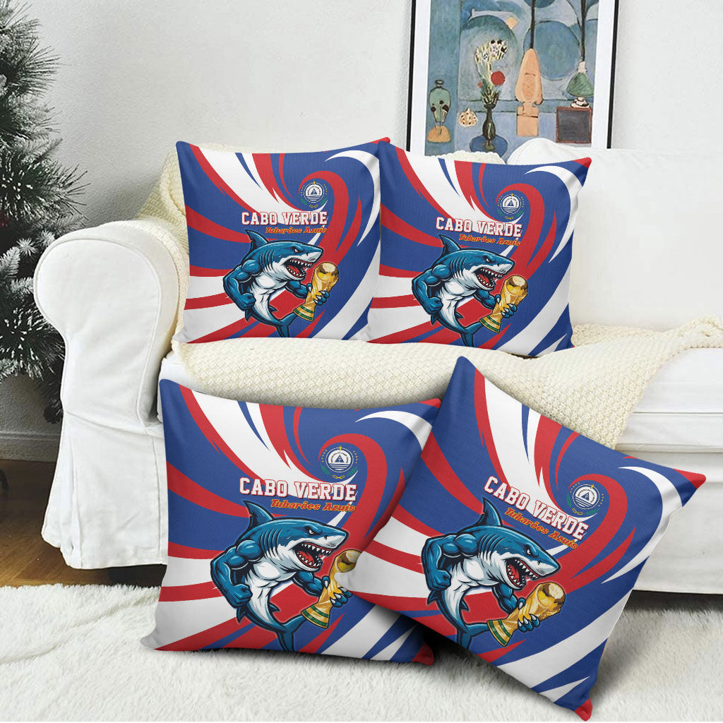 World Football 2026 Cabo Verde Pillow Cover Blue Shark Champions Trophy