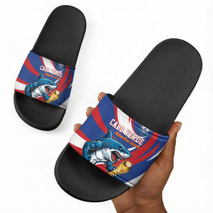 World Football 2026 Cabo Verde Slide Sandals Blue Shark Champions Trophy