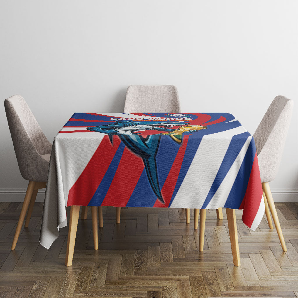 World Football 2026 Cabo Verde Tablecloth Blue Shark Champions Trophy