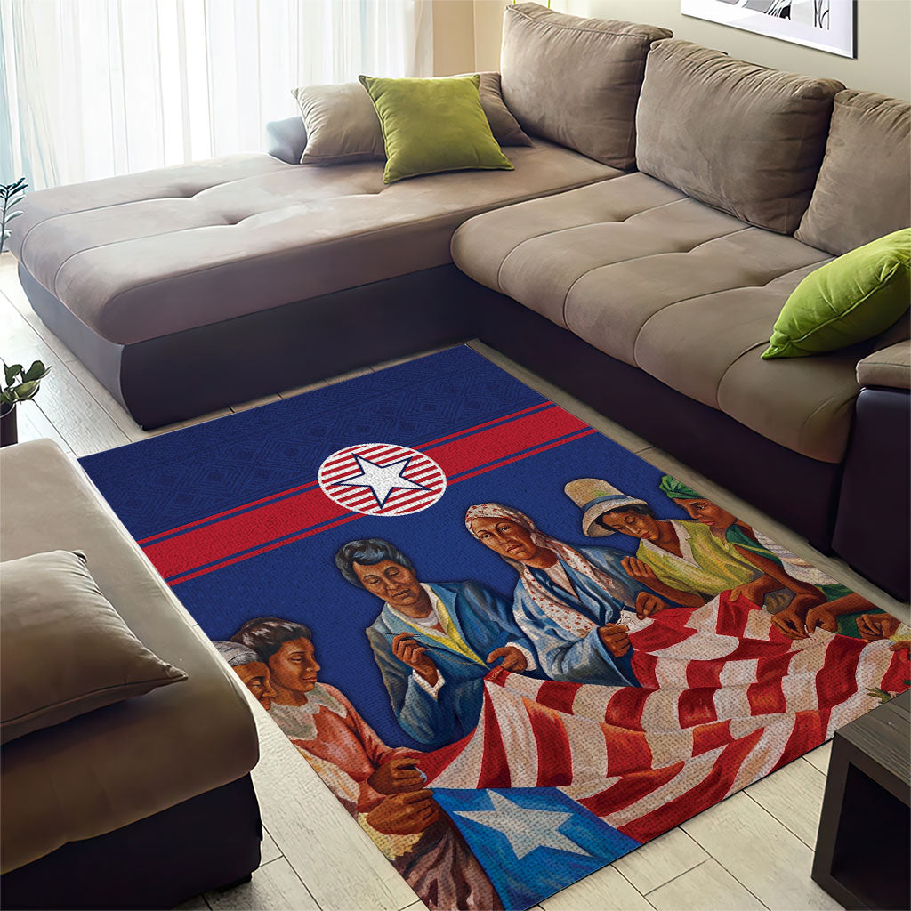 Liberia Flag Day Area Rug Lone Star Heritage Pride