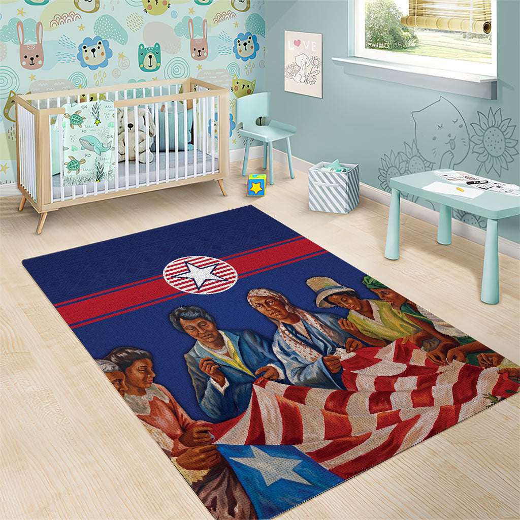 Liberia Flag Day Area Rug Lone Star Heritage Pride