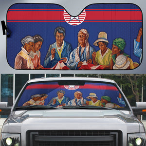 Liberia Flag Day Auto Sun Shade Lone Star Heritage Pride