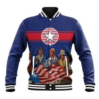 Liberia Flag Day Baseball Jacket Lone Star Heritage Pride