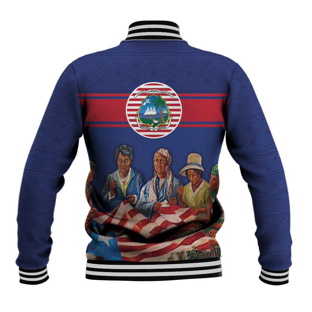 Liberia Flag Day Baseball Jacket Lone Star Heritage Pride