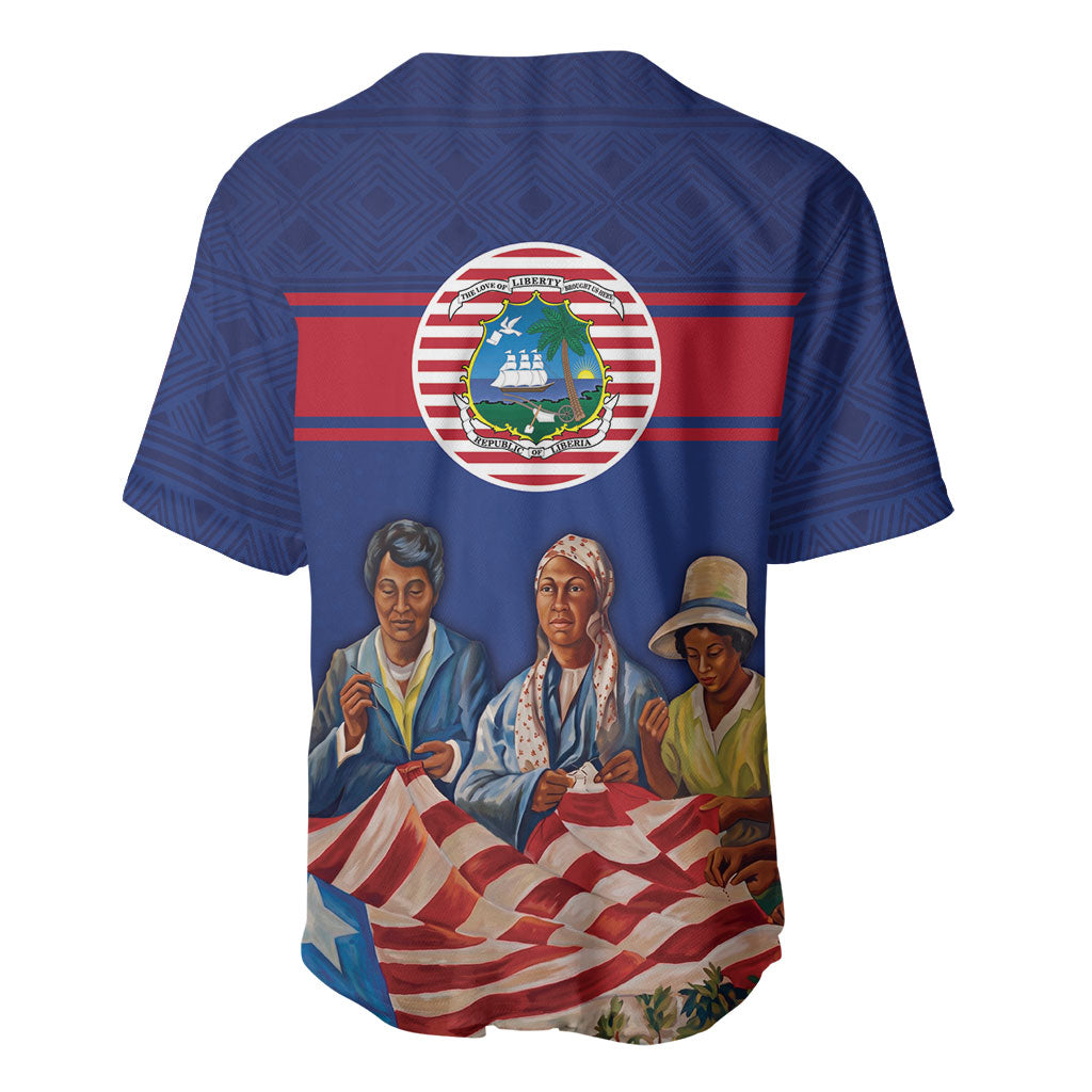 Liberia Flag Day Baseball Jersey Lone Star Heritage Pride