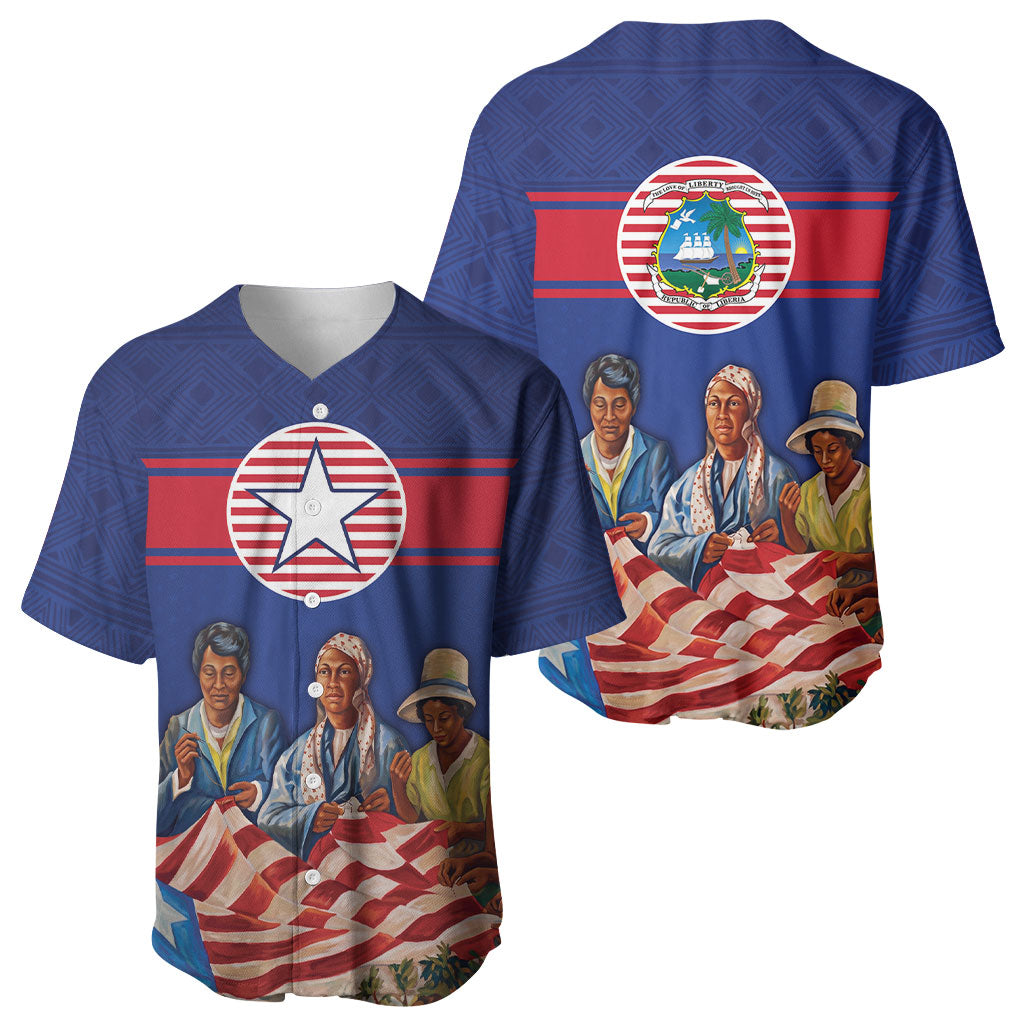 Liberia Flag Day Baseball Jersey Lone Star Heritage Pride